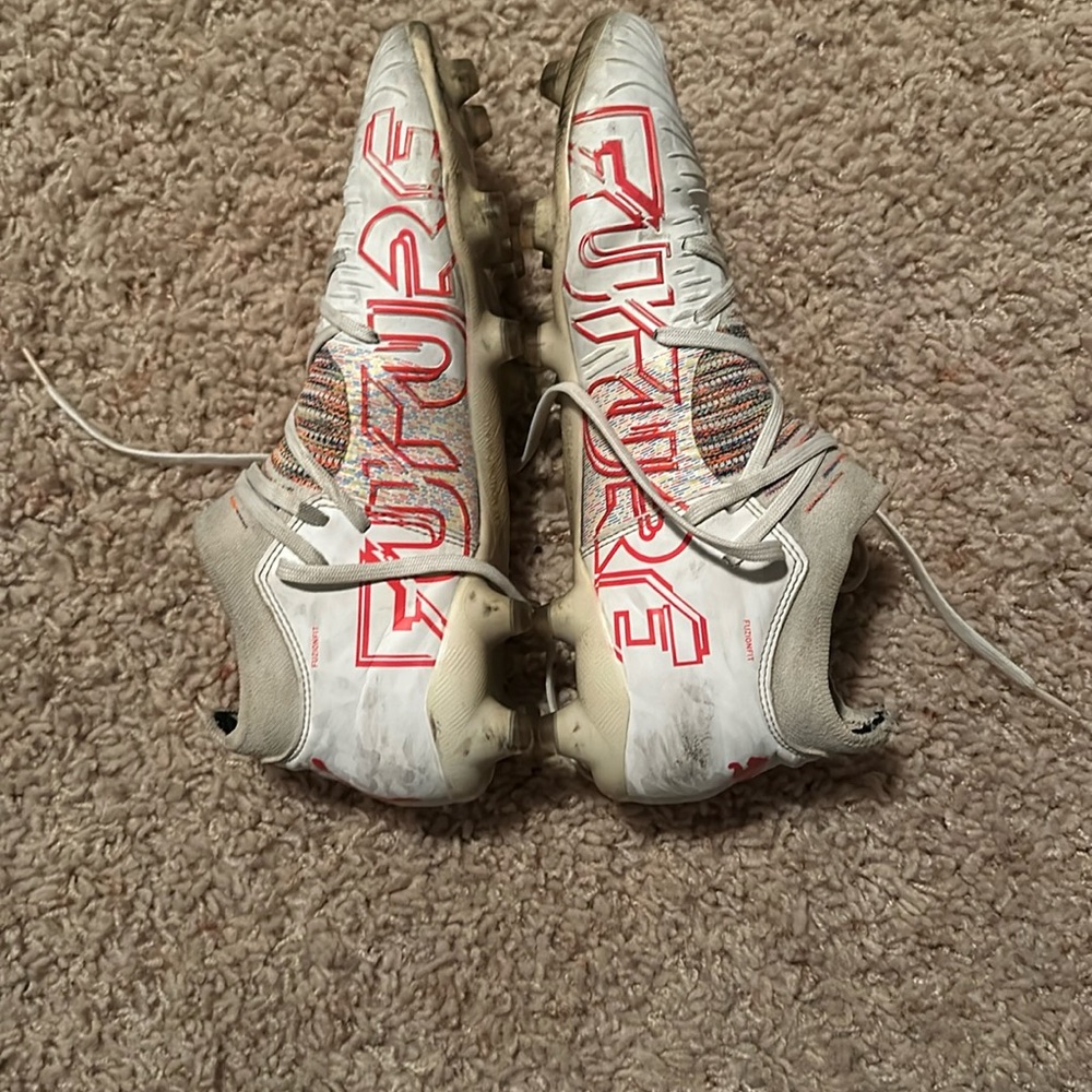 White puma futures soccer cleats